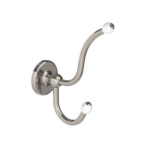 Moderner Garderobenhaken - LB 4511 - LEFROY BROOKS - aus verchromtem Metall / Messing / doppelt