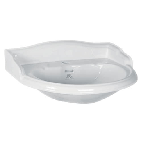 Wand-Waschbecken - LB 7501 - LEFROY BROOKS - Keramik / halbrund / 1-Loch