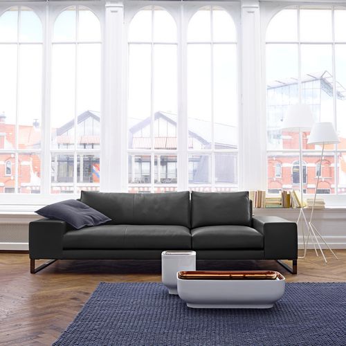 Modernes Sofa - EXCLUSIF 2  - Ligne Roset - Stoff / Leder / mit Kufengestell