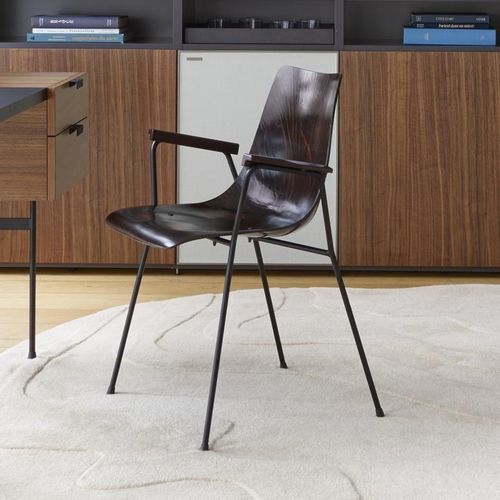 Moderner Stuhl - CM 131 - Ligne Roset - für den Innenraum / Buche / Gestell aus Stahl