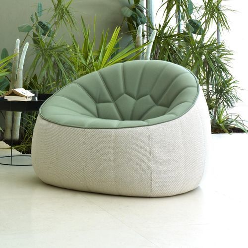 Moderner Sessel - OTTOMAN - Ligne Roset - Stoff / Leder / mit abnehmbarem Bezug