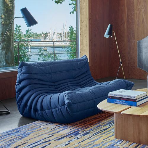 Modernes Sofa - TOGO - Ligne Roset - Stoff / Leder / mit abnehmbarem Bezug