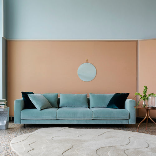 Modernes Sofa - ENKI - Ligne Roset - Stoff / Leder / mit abnehmbarem Bezug