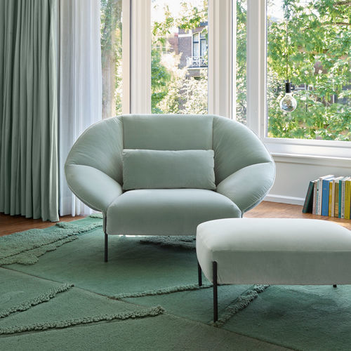 Moderner Sessel - PAIPAÏ - Ligne Roset - Leder / Polyurethanschaum / Papier