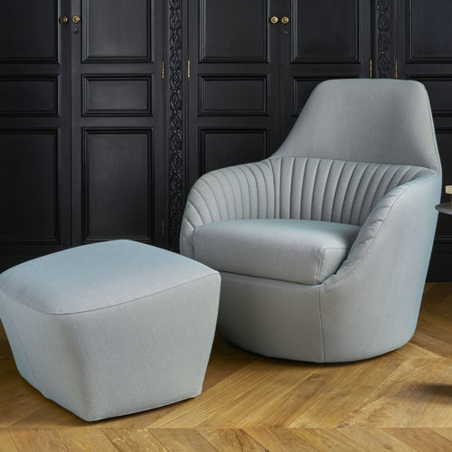 Moderner Sessel - AMÉDÉE - Ligne Roset - Leder / Polyurethanschaum / Stoff