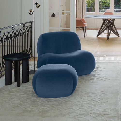 Design-Kaminsessel - PUKKA - Ligne Roset - Stoff / mit Fußstütze / mit abnehmbarem Bezug