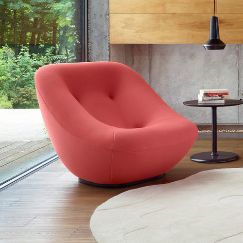 Design-Sessel - BONNIE - Ligne Roset - Leder / Polyurethanschaum / Stoff
