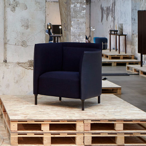 Design-Sessel - HEMICYCLE - Ligne Roset - Stoff / Polyurethan / Sperrholz