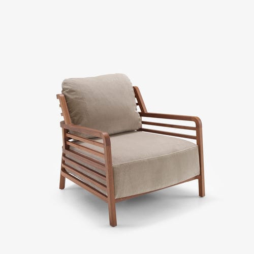 Moderner Sessel - FLAX - Ligne Roset - Leder / Polyurethanschaum / Stoff
