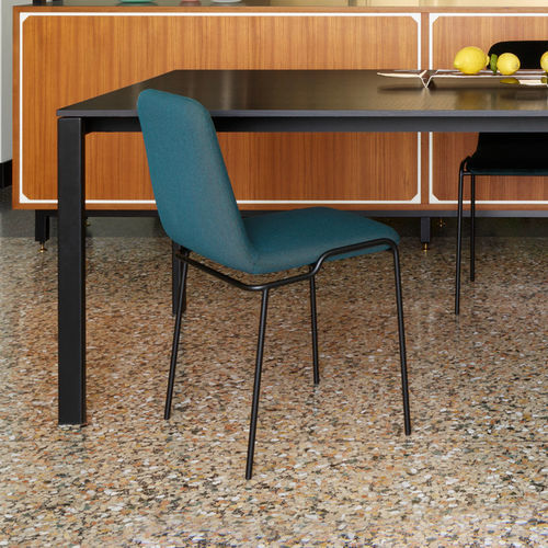 Moderner Stuhl - TADAO - Ligne Roset - für den Innenraum / ABS / Leder