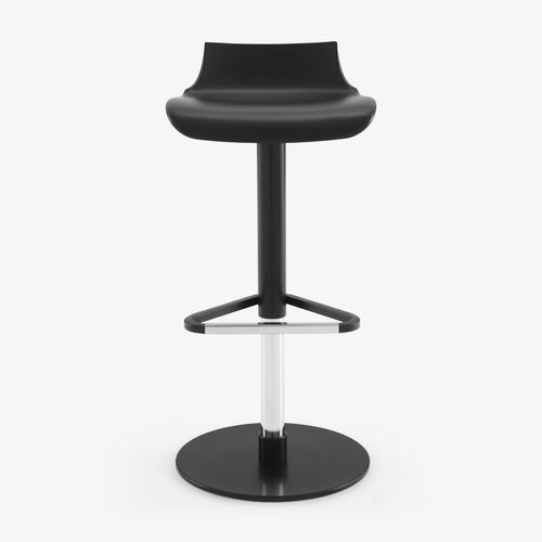 Moderner Barhocker - PETROS - Ligne Roset - Polyurethan / Gestell aus Metall / mit Mittelfuß