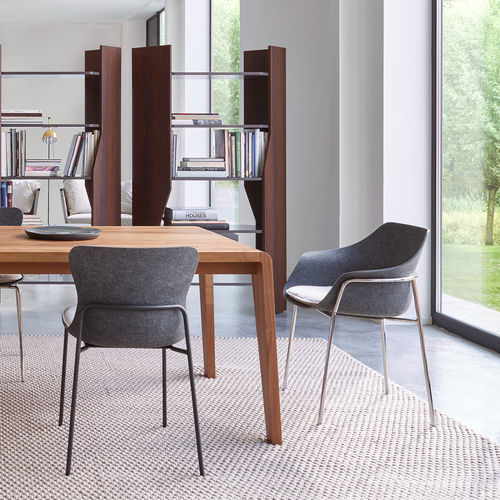 Moderner Stuhl - ETTORIANO - Ligne Roset - für den Innenraum / Stoff / Filz