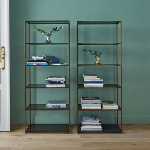 Hohes Bücherregal - DITA - Ligne Roset - modern / Aluminium / lackiertes Holz