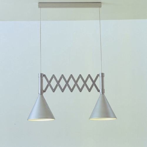 Hängelampe - EXTENSIBLE - Ligne Roset - anodisiertes Aluminium / modern / mit Kabel