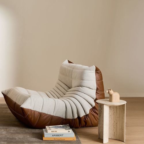 Moderner Kaminsessel - TOGO BOSS - Ligne Roset - Leder / Stoff / Polster