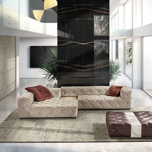 Modulsofa - MUST - LONGHI S.p.a. - Eck / modern / Stoff