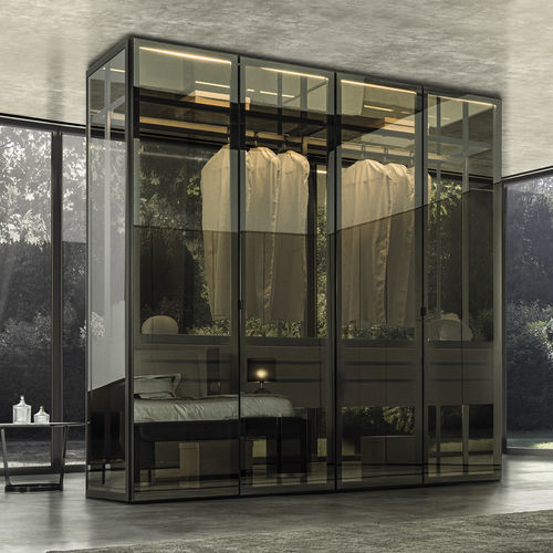 Modul-Kleiderschrank - WALLDRESS - LONGHI S.p.a. - modern / Glas / Aluminium