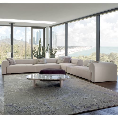 Modulsofa - HUG - LONGHI S.p.a. - Eck / modern / Stoff