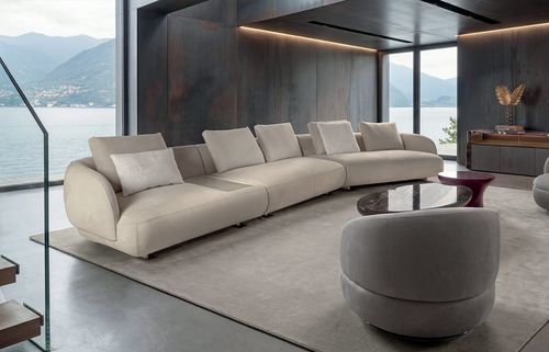 Modulsofa - Aston - LONGHI S.p.a. - modern / für Wohnzimmer / für den Innenbereich
