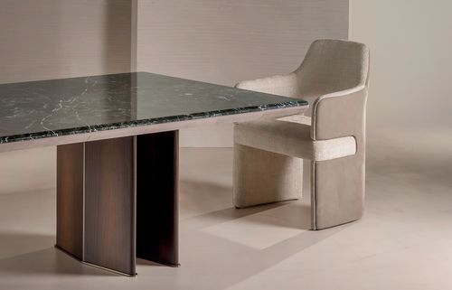 Moderner Sessel - Draco - LONGHI S.p.a. - Holz / Stahl / Polyurethanschaum