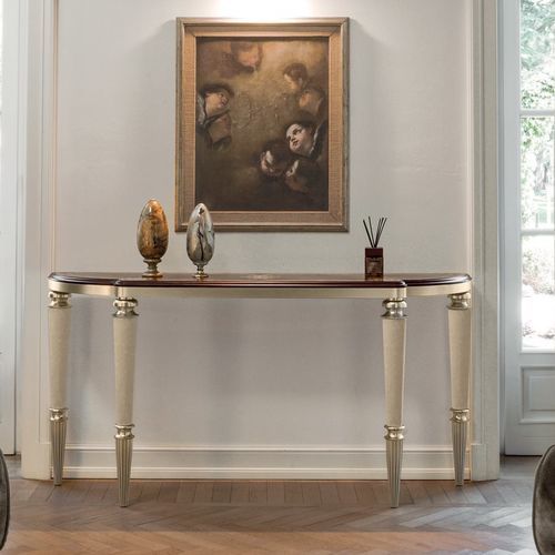Beistelltisch / Regency Stil - LAURIE - LONGHI S.p.a. - Ebenholz / Gestell aus Metall / Gestell aus Marmor