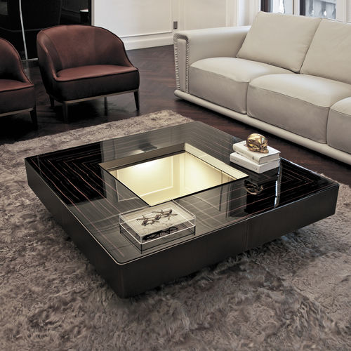 Moderner Couchtisch - LORD - LONGHI S.p.a. - Nussbaum / Ebenholz / Wenge