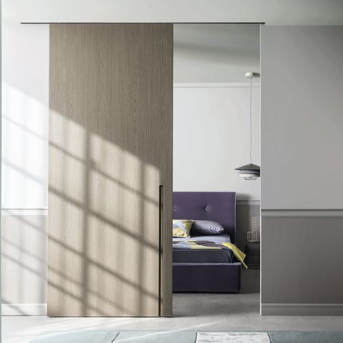 Tür für Innenbereich - SLIDING 50 - Lualdi - Holz / Schiebe / modern