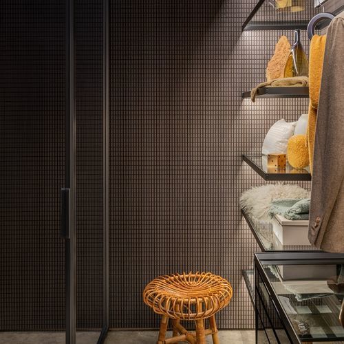 Holzpaneel für Bauanwendungen - Chocolat - Lualdi - steif / für Innenausbau / wandmontiert
