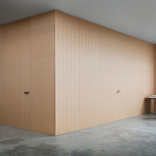 Festinstalliertes Trennwandsystem - WALL&DOOR - Lualdi - Holz / für professionellen Einsatz / für Privatgebrauch