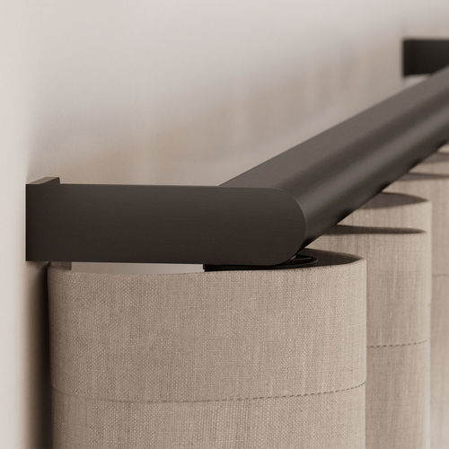 Elektrische Vorhangschiene - PALLADIOM DRAPERY - LUTRON ELECTRONICS - motorisiert / zur Wandbefestigung / für drapierte Vorhänge