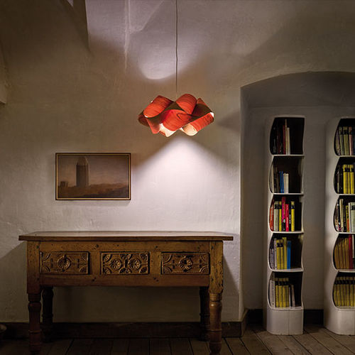 Hängelampe - SWIRL - Lzf-Lamps - Holz / originelles Design / mit Kabel