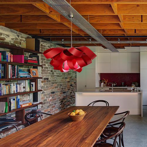 Hängelampe - AGATHA - Lzf-Lamps - Holz / originelles Design / mit Kabel