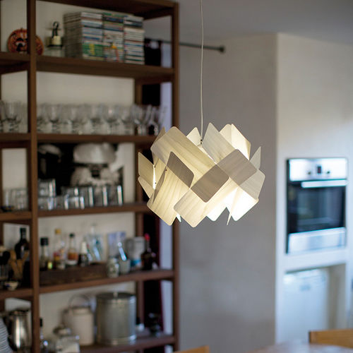 Hängelampe - ESCAPE - Lzf-Lamps - Holz / originelles Design / mit Kabel