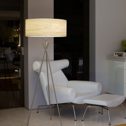 Stehleuchte - COSMOS - Lzf-Lamps - Metall / Holz / modern