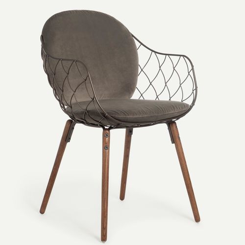 Moderner Sessel - PI&Ntilde;A - MAGIS - Polyurethanschaum / Stoff / Stahl
