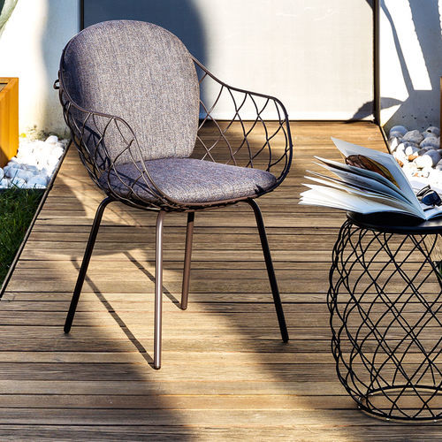 Moderner Sessel - PI&Ntilde;A - MAGIS - Stoff / Stahl / Polyurethan