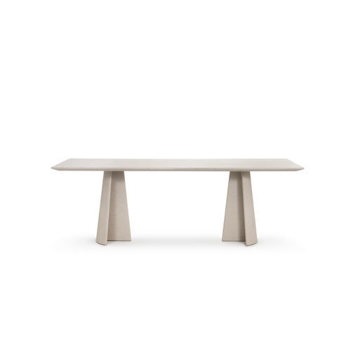 Moderner Esstisch - ANCORA - MAGIS - Beton / Holzfurnier / MDF