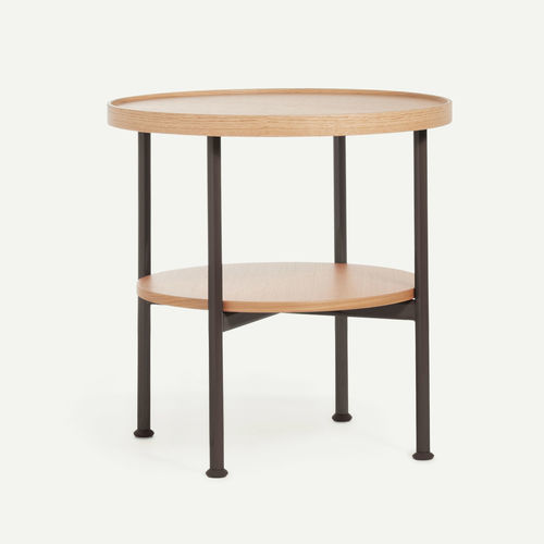 Moderner Couchtisch - MOTTA - MAGIS - Stahl / Eiche / Gestell aus Stahl