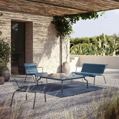 Moderner Couchtisch - SOUTH - MAGIS - Polyester / Stahl / Teakholz