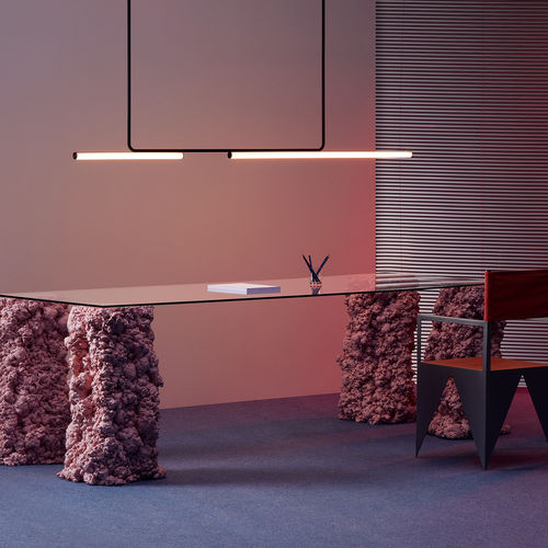 Hängelampe - AMBROSIA - Marset Iluminacion - anodisiertes Aluminium / Methacrylat / modern