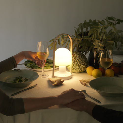 Tragbare Lampe - FOLLOWME - Marset Iluminacion - Eiche / Polycarbonat / modern