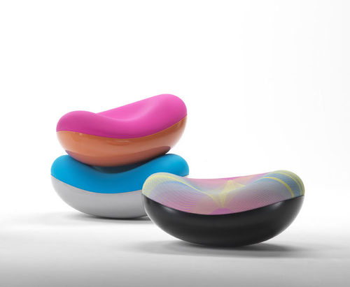 Sitzkissen / originelles Design - BLOBINA - Meritalia - Stoff / von Karim Rashid