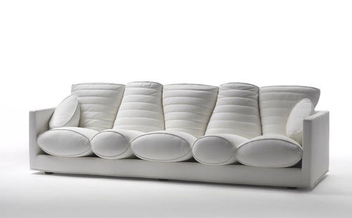Modernes Sofa - PROSCIUTTO - Meritalia - Stoff / grau / von Marc Newson
