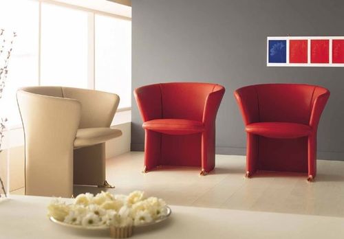 Moderner Sessel - BENEDETTA - Meritalia - Leder / Bridge