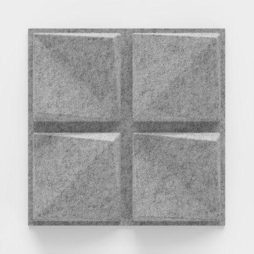 Wandmontierte Akustikplatte - Quad FeltForms - MIO - PET / Recyclingkunststoff / rechteckig