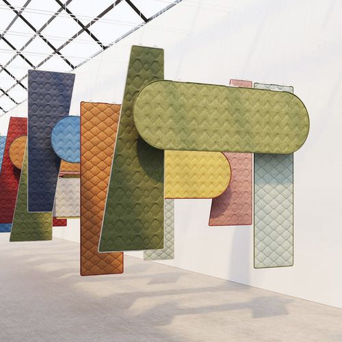 PET-Akustikbaffel - QuiltForms 18"  - MIO - Recyclingkunststoff / hängend / für Deckenmontage