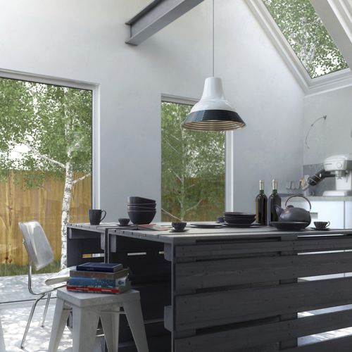 Hängelampe - L-XL - MIO - Aluminium / modern / mit Kabel