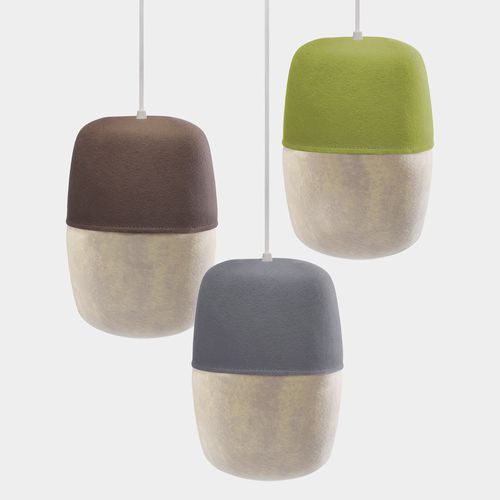 Hängelampe - Capsule Light - MIO - Wolle / modern / mit Kabel