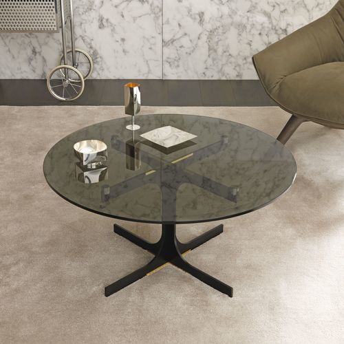 Moderner Couchtisch - JANUS - MisuraEmme SpA - Glas / Holz / Marmor