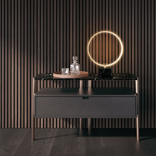 Moderne Kommode - EROS - MisuraEmme SpA - Eiche / mattlackiertes Holz / Metall